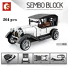 Sembo Blocks City Car Model Kit Classic Wecker Vintage Technical Vehicle Building Diy Bricks Toys Kids Speed ​​220715