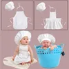 Clothing Sets Baby Chef Hat Set Pographic Junior Apron Children Cooking Tools Girls Boys Kitchen Accessories