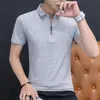 Browon Summer Fashion Mens Tshirts Bomullsskjorta Kort ärm Urndown Collar Korean Style 220629