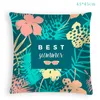 Party Decoration 45cm Blue Pineapple Leaf Pillow Cover For Hawaiian Wedding Birthday Home Car Office Decorations Summer Aloha Parti Gifts