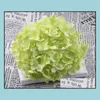 Декоративные цветы Silk Hydrangea Heads High-End Diy Материал для домашних и свадебных украшений Drop Доставка 2021 Венки Праздничная партия Су