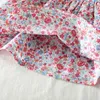 女の赤ちゃんの服セットフラワーTshirtppショーツ