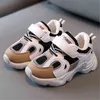 Kindercasual schoenen meisjes jongens kanten zachte zool sneakers mode licht zool niet-slip casual net oppervlak ademende peuter schoenen G220517