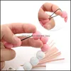 Party Favor Event Supplies Festive Home Garden 14 Colors SILE Key Ring Bracelet Wrislet Wrislet Keychain Portable House Car Keys Solder Wit