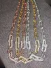Nuovo nastro d'oro di lusso Catena da donna pendente lungo 45 50 60 cm collana di design gioielli braccialetto collane Set di fidanzamento per donne ragazze Coppia festa di nozze con scatola