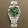 2022 새로운 스타일 여성 다이아몬드 시계 푸른 꽃 시계 골드 31mm montre de luxe 2813 자동 스틸 수영 방수 손목 시계