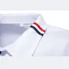 Polos à manches longues pour hommes, hauts décontractés, pull à revers, T-Shirts, printemps-automne, 220623