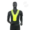 Équipement de protection Gilet de course réfléchissant à LED avec lumières de sécurité haute visibilité Bandes d'équipement réglables Ceinture de sécurité pour sports de nuit
