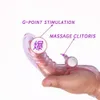Finger Sleeve Vibrator G Spot Massage Clit Stimulate Female Masturbator sexy Toys for Women Lesbian Orgasm Adult Products