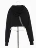 Loose Nailed Rhinestone Chain Sweatshirt New Hooded Long Sleeve Women Big Size Fashion Tide Spring Autumn 2022 1DC282 T220726