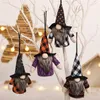 Fournitures de fête Halloween Lumineux Gnome Poupée Ornements Pour Arbre Cadeaux De Noël Accessoires Pour Ambiance Festive Halloweens Elf Accessoires 5 9mg4 D3
