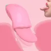 현실적인 혀 진동기 암컷 자위기 젖꼭지 마사기 성인 제품 G- 스팟 클리토