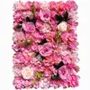 40x60cm Mur de fleurs artificielles décor de maison pivoine Hortensia Fleurs Ornement du panneau de ligne pour la toile de mariage Decoration DIY 12pcs