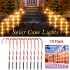Strings Solar Christmas Candy Cane Light Outdoor Waterproof Day LED Home Garden Passage Courtyard Lawn Decoration LightLED