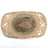 B￩rets Womem Men Natural Straw Western Cowboy Hat pour Summer Beach Sun Sombrero Hombre Lifeguard Chapeaux Size56-58cmberets Beretsberets