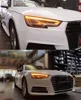 Lâmpada de cabeça para Audi A4 B9 LED diurno Running Light 2017-2021 Montagem do farol A4L RS4 S4 Lente de projetor de rotação dinâmica S4