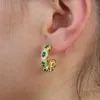 Boucles d'oreilles de mode étal