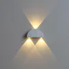Duvar lambası kapalı lambalar ev aydınlatma yukarı ve aşağı hafif yatak odası oturma odası koridor dekoratif ışıklar modern basit alüminumwall