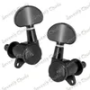 A Set 6 PCS Black Locked String Guitar Tuning Pegs Tuners Machine Heads for Folk Acoustic Electric Guitar 3R3L (BY-NH-BK-3R3L)