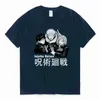 Erkek tişörtleri Japon anime jujutsu kaisen baskılı t-shirt erkek ve kadın yaz modası gevşek kısa kollu toplu hip-hop sokak t-sh