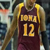 2021 Baloncesto Iona Gaels Universidades Jersey personalizado Isaiah Ross Nelly Junior Joseph Asante Gist Dylan Van Eyck Berrick JeanLouis Ryan Myers