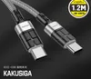 USB Type C vers USBC USBA Micro USB 3A Câbles adaptateurs de charge rapide PD 60W Câble de données de chargeur rapide pour Samsung Xiaomi Huawei 1.2M Avec boîte de vente au détail KAKUSIGA