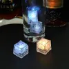 LED 아이스 큐브 빛나는 파티 공 플래시 라이트 라이트 라이트 네온 웨딩 페스티벌 크리스마스 바 와인 유리 장식 용품