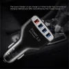 4 Ports USB Car Charger Mobile Phone Fast Charging Adapter For iPhone QC 3.0 Phone Charge