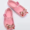 Designer infantil Sandália arco transparente de morango Sandálias fofas crianças peixes sapatos de boca criança sandália de sandália confortável