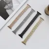 Luxury Watch Band Stainless Steel smart straps For Apple Watches Metal Plating Chain Band Trend Bright 38 40 41 42 44 45MM Iwatch Series 7 6 5 4 3 2