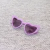 Fashion Kids Oval Heart Sunglasses Simple Candy Colors Frame With Dots Pure Color Sun Glasses