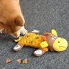 Nieuwe klinkende pluche hond speelgoed molaire resistente bijt lekkage voedsel verlichten verveling kleine middelgrote honden pluche huisdier speelgoed wh0627