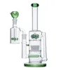 13 polegadas em linha inline perc narguhs cogumelo cross percolator vidro bong de 18 mm articulação feminina com tigela e cachimbo de água de apanhador de cinzas plataformas de óleo