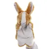 Cute Soft Animal Plush Toys Cartoon Rabbits Stuffed Hand Puppets for Kids Pretend Toys Creative Activity Props