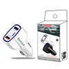 QC3.0 chargeur de voiture Type C 35W 7A chargeur rapide pour iPhone double Charge USB prise de Charge rapide adaptateur 3 Ports