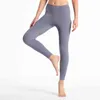 Pantalon de yoga pour femmes, couleur unie, taille haute, vêtements de sport, Leggings élastiques, Fitness, collants complets, entraînement TIN1