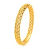 Bangle 24k 4 pièces/lot de luxe éthiopien haut de gamme couleur or Bracelets pour femmes fille Dubai Bracelets africains cadeauxBangle BangleBangle Inte22