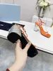 TopSelling Famous brand women's fashion sandals summer Classic luxury chunky heels for party wedding square toe open toe high heels