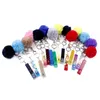 53 цвета Amtcke Card Clip Clip Nails Tools Cute Credit Card Pompom Compom Key Ring