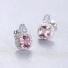 Chandelier en peluche magnifique 925 Boucles d'oreilles en diamant en diamant en argent sterling sterling colored