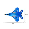 RC -flygplan F22 2 4G Radio Glider Remote Control Plane Helicopter Foam Remote Controlled Airplane Toys for Children Boy Gift 220713