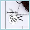 Pendant Necklaces Pendants Jewelry Trendy Air Plane Necklace For Women Letter "My Story Isnt Over Yet" Stainless Steel Chain PendantsNeck