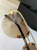 Brand Design Sunglasses For Mens Women Luxury Sunglass Men Fashion Style Mirror Half Frame Square Shades Steampunk Retro Vintage Man Hexagon Glasses Woman 018