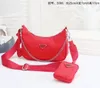 Designer nylon bags red pink Women Messenger crossboby shoulder Underarm bag Hobos tote Fashion Handbag orange luxury wallet purse Saddle womens handbags