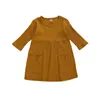 Set di abbigliamento per bambini vestito per bambini bambini a maglia abiti da principessa casual arricciati per abiti a manica lunga autunnale abiti sciolti