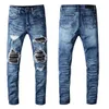 Mens Fashion Skinny Slim Ripped Jean élastique Casual Moto Biker Stretch Pantalon Classique Pantalon jeans taille 28-40cowboy vêtements denim pantalons de survêtement jeans