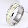 Luminous ECG Ring Stainless Steel Ring Lovers Promise Heartbeat Rings Glowing Jewelry for Men Women Anniversary Gift Wholesale Price