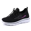 Moda Marka Elbise Ayakkabı Kadınlar Yumuşak Alt Koşu Sneaker Düşük Elastik Bant Örgü Nefes Tasarımcı Hafif Rahat Run Run Rahat Yürüyüş Spor Ayakkabı AB 36-41