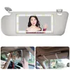Auto Waschtischspiegel Auto Make -up -Spiegel mit LED -Licht wiederaufladbarer Auto Kosmetischer Spiegel mit Touchscreen für Autos Innenraum universell
