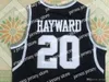 Nuovo all'ingrosso Butler Bulldogs # 20 Gordon Hayward College Basketball Shirt Vintage Black Stitched University Jersys Top Quality